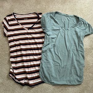 2 maternity shirts